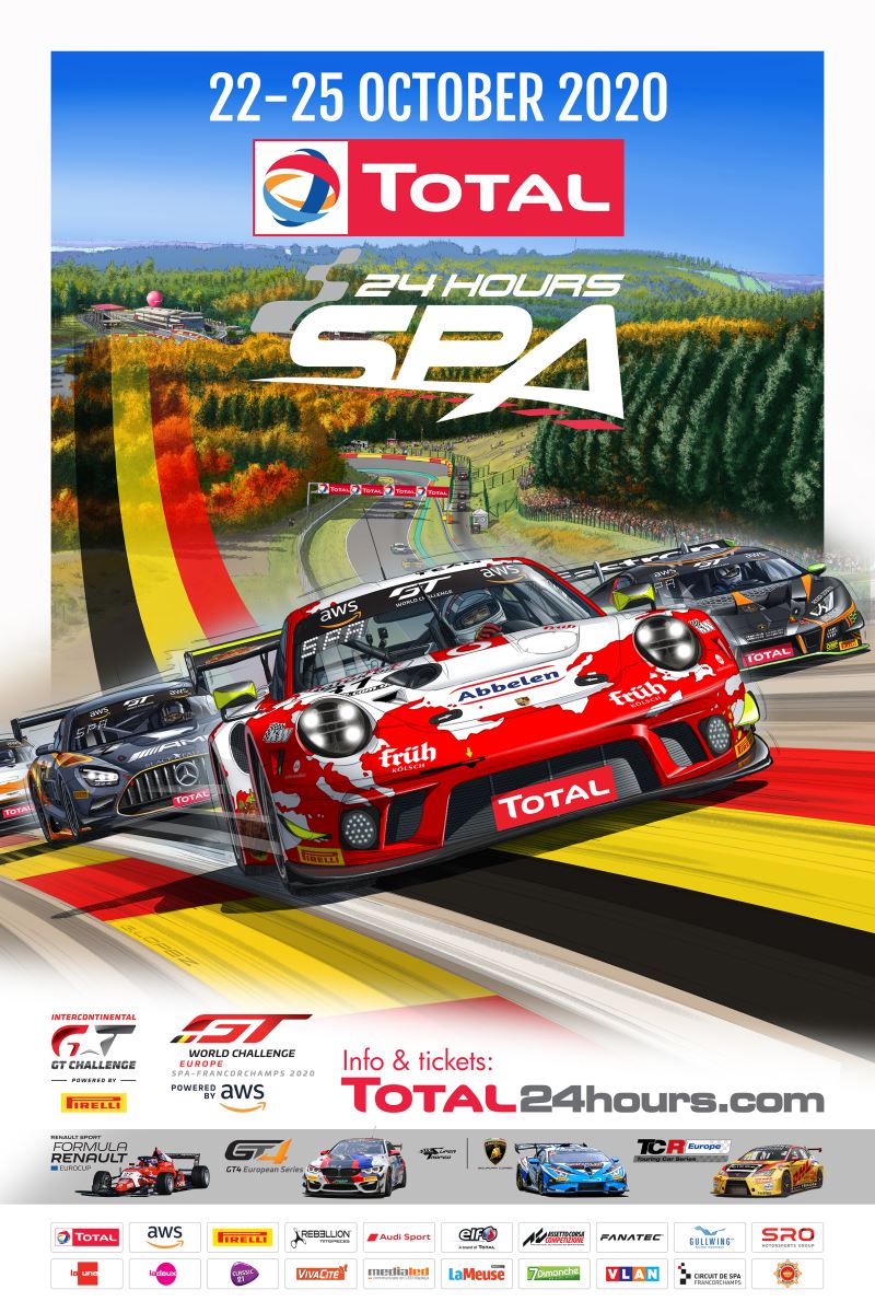 Total 24 Hours Of Spa Poster Launched. (16.06.20)