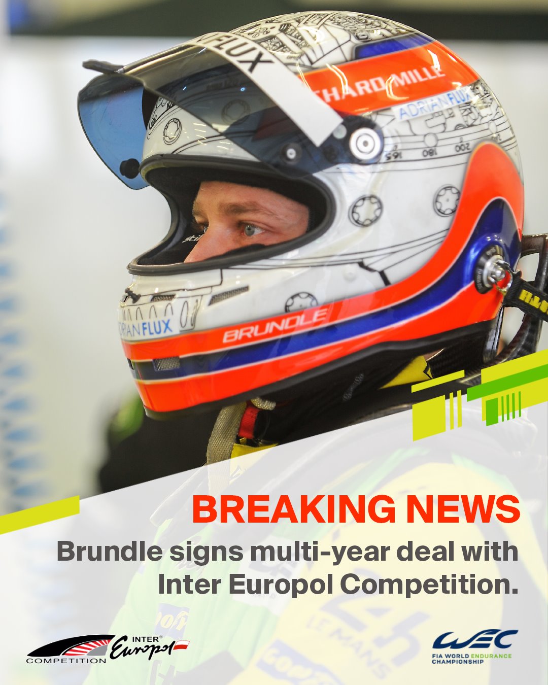 Brundle signs Multi-Year Contract with Inter Europol for WEC