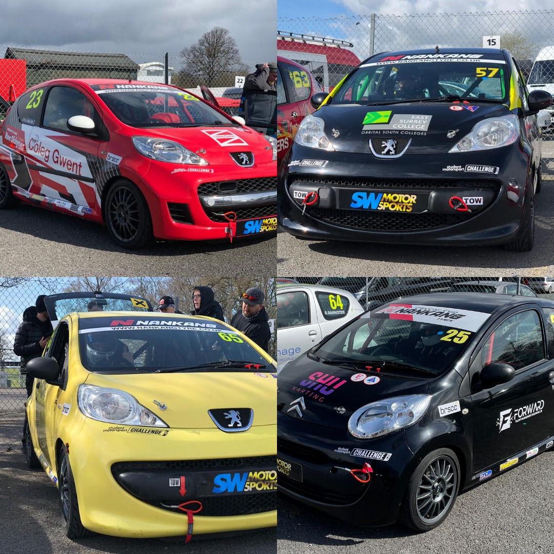 Inaugural Student Motorsport Challenge gets underway at Oulton Park with double victory for East Surrey College.