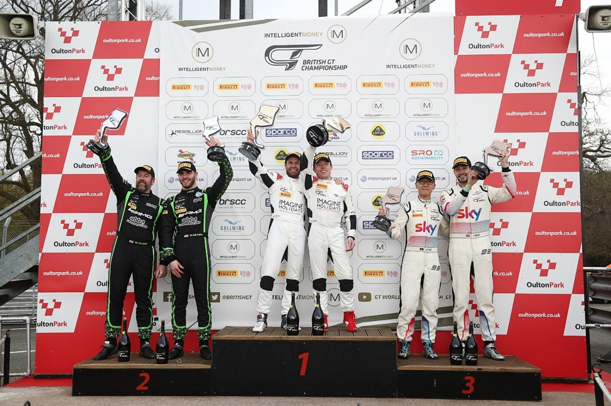 Debut Win For Plowman and Fletcher In Interrupted British GT Race Two At Oulton Park