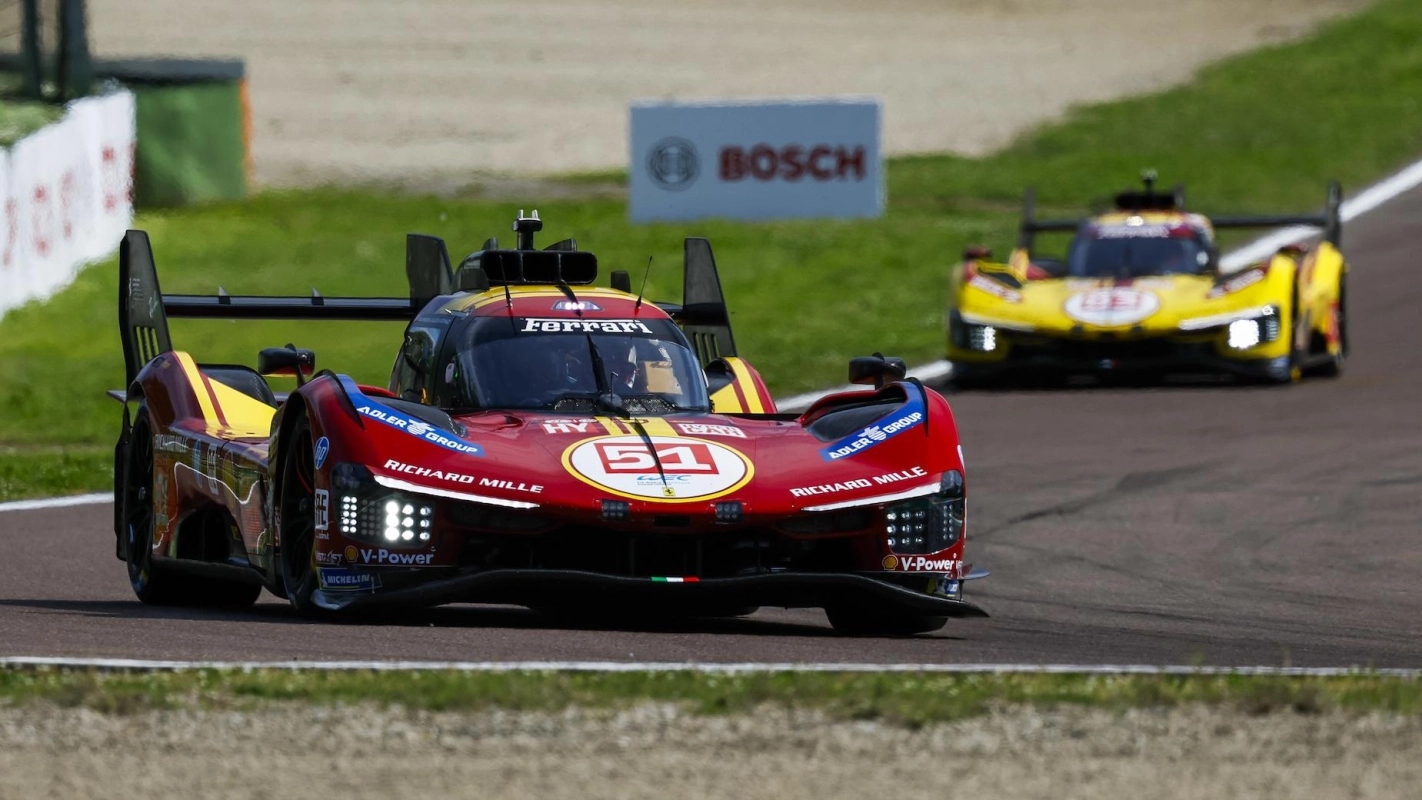 Ferrari 1 -2 after Imola Hypercar qualifying. Rossi puts BMW on LMGT3 pole